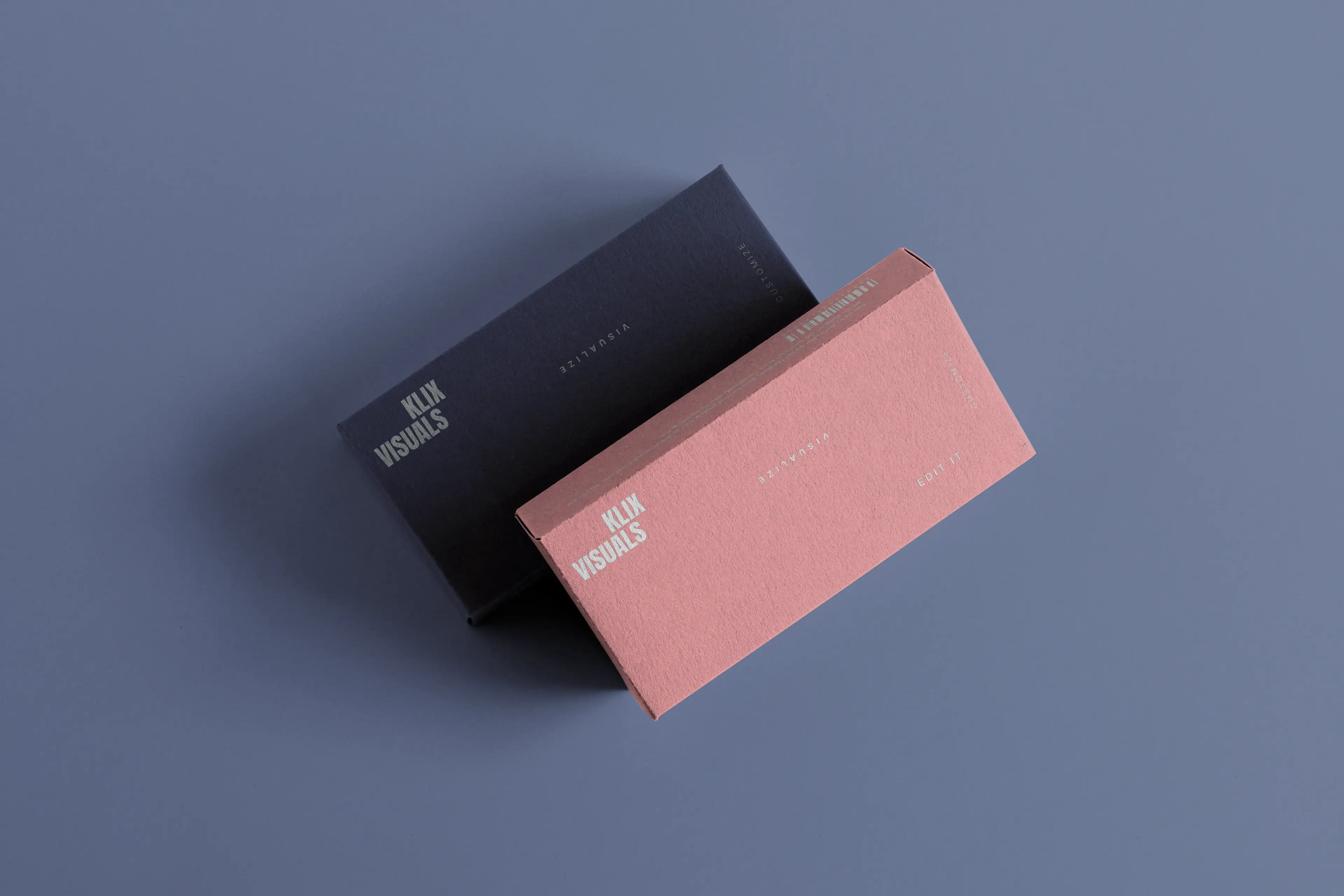Bedruckte Faltschachtel aus einem Verpackungsdesign, Mockup